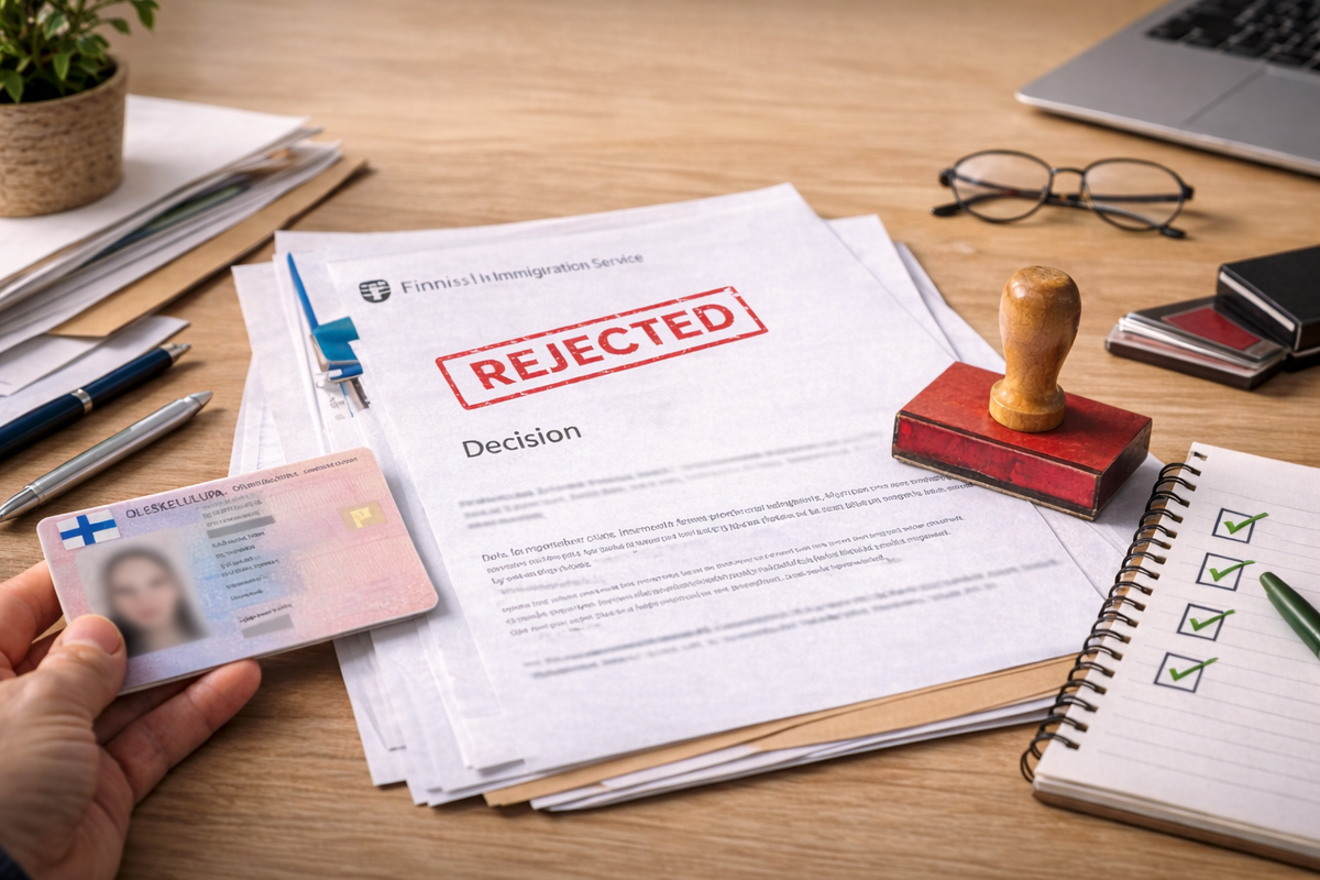 Paperwork and checklist on a desk highlight avoidable permit application errors.